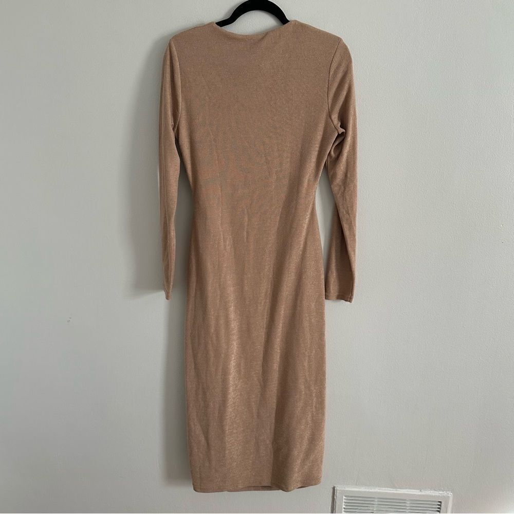 Acler Highfield Midi Dress Nougat - Picture 7 of 9